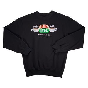 Box Lunch Shirt Unisex Size Small Friends Central Perk Graphic Sweatshirt Black